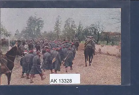 [Ansichtskarte] AK Der europäische Krieg 1914/16 Abtransport französischer Gefangener. 