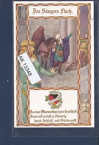 [Ansichtskarte] AK Des Sängers Fluch Bund der Deutschen in Böhmen 1914. 