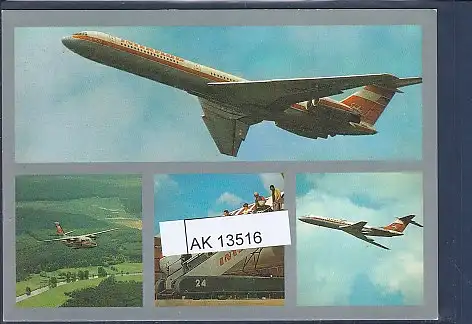 [Ansichtskarte] AK Interflug Deutsche Demokratische Republik 4.Ansichten 1988. 