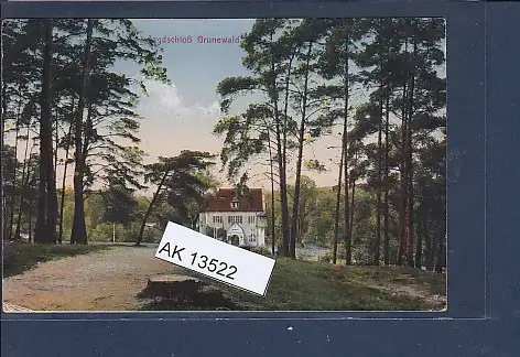 [Ansichtskarte] AK Jagdschloß Grunewald 1920. 