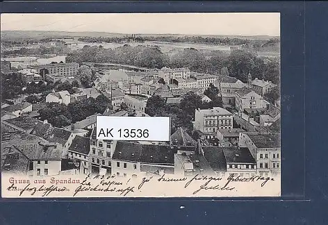 [Ansichtskarte] AK Gruss aus Spandau Panorama II 1904. 