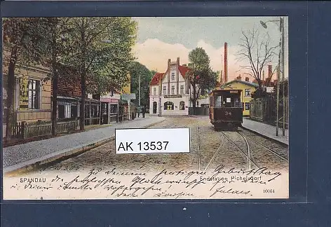 [Ansichtskarte] AK Spandau Endstation Pichelsdorf 1905. 