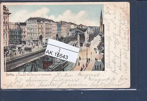 [Ansichtskarte] AK Berlin Hochbahnhof Bülowstr. an der Potsdamerstr. 1903. 