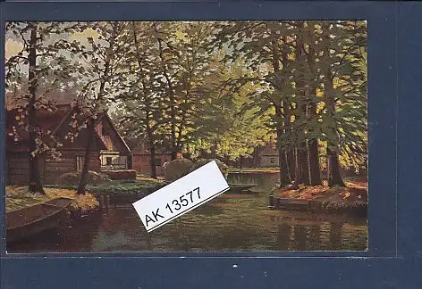 [Ansichtskarte] AK E.H. Lorenz Heuernte im Spreewald 1930. 