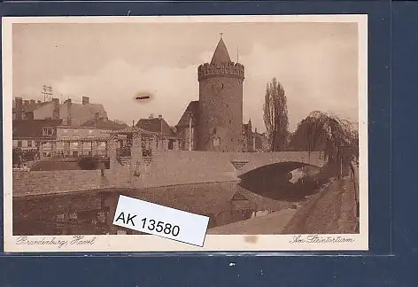[Ansichtskarte] AK Brandenburg Havel Am Steintorturm 1920. 