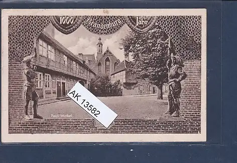 [Ansichtskarte] AK 1000 Jahre Brandenburg Havel Pauli Winkel 1929. 