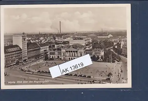 [Ansichtskarte] AK Leipzig Blick über den Augustusplatz 1930. 