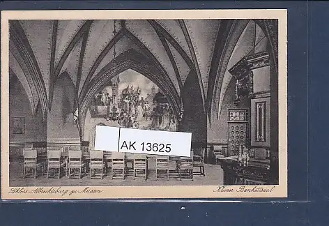 [Ansichtskarte] AK Schloss Albrechtsburg zu Meissen Kleiner Bankettsaal 1930. 