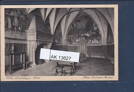 [Ansichtskarte] AK Schloss Albrechtsburg zu Meissen Kleines Kurfürsten Zimmer 1930. 