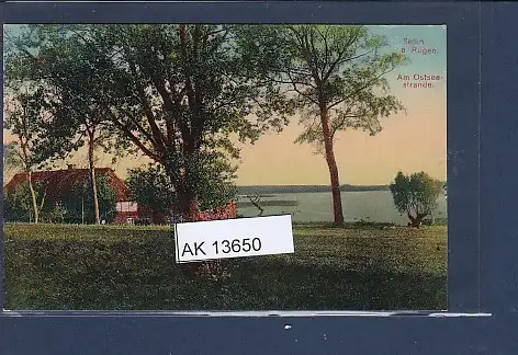 [Ansichtskarte] AK Sellin a. Rügen Am Ostseestrande 1920. 