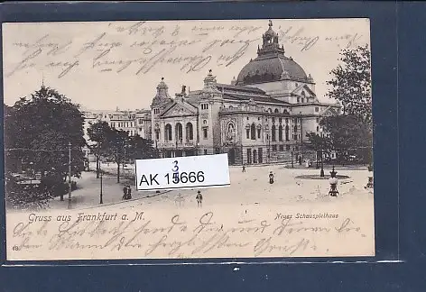 [Ansichtskarte] AK Gruss aus Frankfurt Neues Schauspielhaus 1903. 