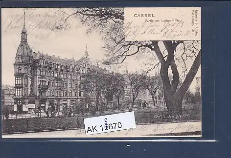 [Ansichtskarte] AK Cassel Partie am Luther - Platz 1903. 