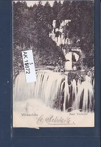 [Ansichtskarte] AK Wilhelmshöhe Neuer Wasserfall 1909. 