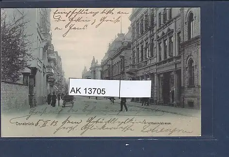 [Ansichtskarte] AK Osnabrück Wittekindstrasse 1903. 