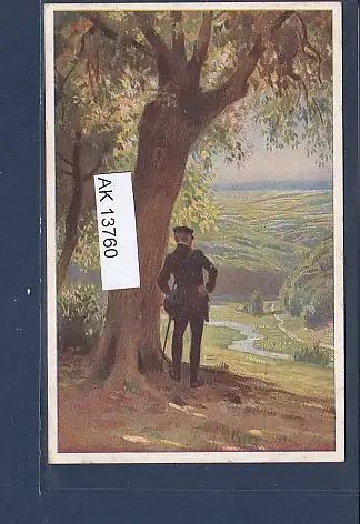 [Ansichtskarte] AK O Täler weir o höhen Volksliederkarte Nr. 28 von Paul Hey 1920. 