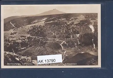 [Ansichtskarte] AK Am Kleinen Teich Blick nach Hampelbaude u. Schneekoppe 1930. 