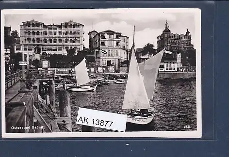 [Ansichtskarte] AK Ostseebad Saßnitz 1940. 