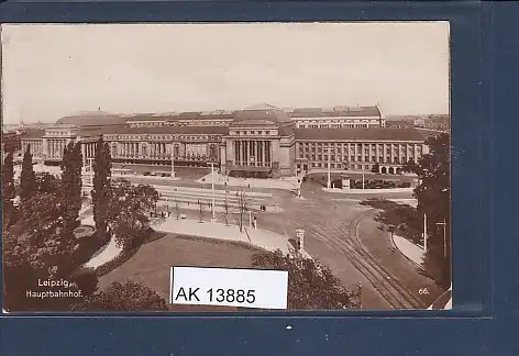 [Ansichtskarte] AK Leipzig Hauptbahnhof 1930. 