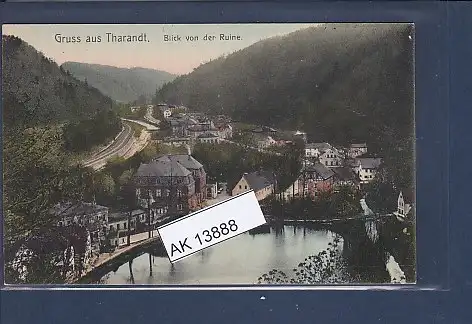 [Ansichtskarte] AK Gruss aus Tharandt Blick von der Ruine 1911. 