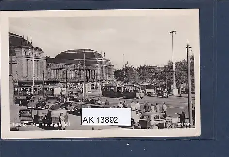 [Ansichtskarte] AK Leipzig - Am Hauptbahnhof 1955. 