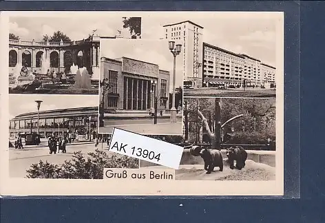 [Ansichtskarte] AK Gruß aus Berlin 5.Ansichten 1956. 