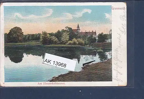[Ansichtskarte] AK Grunewald Am Hundekehlensee 1904. 