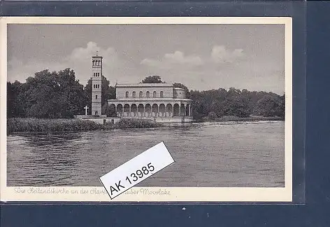 [Ansichtskarte] AK Die Heilandskirche an der Havel gegenüber Moorlake 1960. 