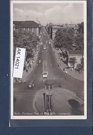 [Ansichtskarte] AK Berlin Potsdamer Platz mit Blick in die Leipzigerstr. 1934. 