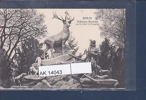 [Ansichtskarte] AK Berlin Hubertus Brunnen am Gr. Stern im Tiergarten 1920. 