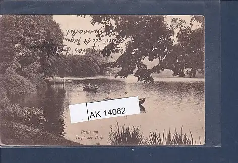 [Ansichtskarte] AK Partie im Treptower Park 1917. 