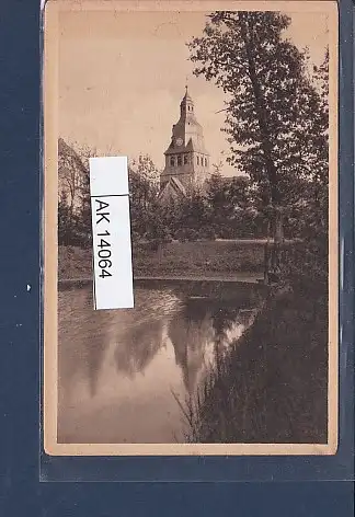 [Ansichtskarte] AK Johannisstift Spandau Blick vom Teich nach der Kirche 1940. 