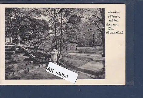 [Ansichtskarte] AK Berlin Niederschönhausen Im Brose Park 1930. 