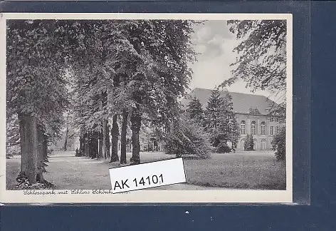 [Ansichtskarte] AK Schlosspark mit Schloss Schönhausen 1940. 