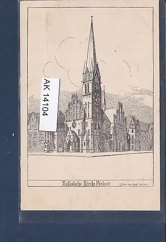 [Ansichtskarte] AK Katholische Kirche Pankow 1930. 