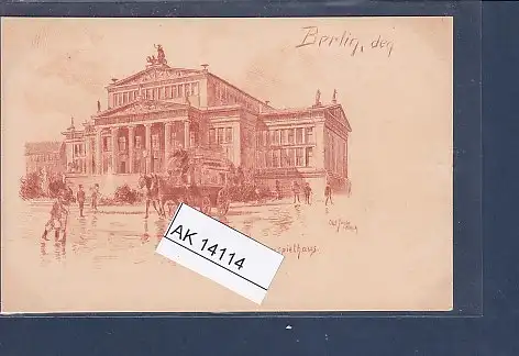 [Ansichtskarte] AK Berlin Den Schauspielhaus Carl Jander Berlin 1920. 