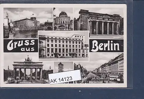 [Ansichtskarte] AK Gruss aus Berlin 7.Ansichten Ehrenmal - Reichskanzlei 1940. 