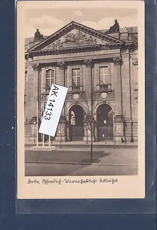 [Ansichtskarte] AK Berlin Öffentlich Wissenschaftliche Bibliothek 1953. 