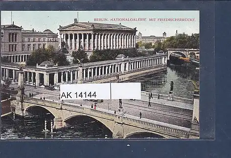 [Ansichtskarte] AK Berlin Nationalgalerie mit Friedrichsbrücke 1920. 