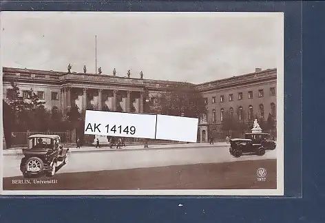 [Ansichtskarte] AK Berlin Universität 1929. 