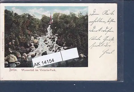 [Ansichtskarte] AK Berlin Wasserfall im Victoria Park 1903. 