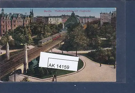 [Ansichtskarte] AK Berlin Nollendorfplatz mit Hochbahn 1920. 