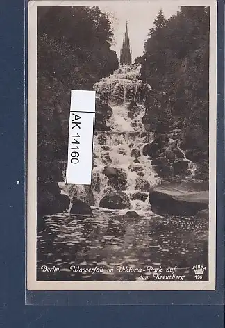 [Ansichtskarte] AK Berlin Wasserfall im Viktoria Park auf dem Kreuzberg 1927. 