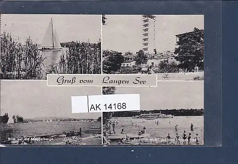 [Ansichtskarte] AK Gruß vom Langen See 4.Ansichten Müggelturm - Müggelberge 1970. 