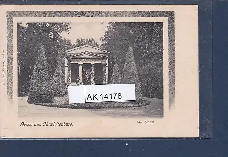 [Ansichtskarte] AK Gruss aus Charlottenburg - Mausoleum 1920. 