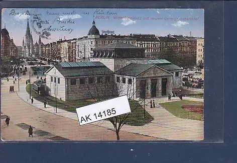 [Ansichtskarte] AK Berlin Wittenbergplatz mit neuem Untergrundbahnhof 1915. 