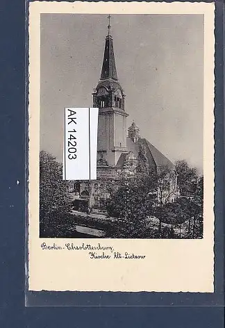 [Ansichtskarte] AK Berlin Charlottenburg Kirche Alt - Lietzow 1940. 