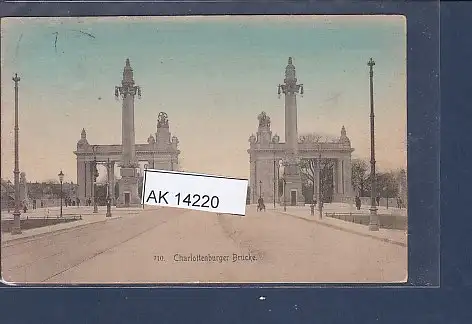 [Ansichtskarte] AK Charlottenburger Brücke 1910. 