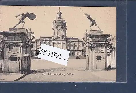 [Ansichtskarte] AK Charlottenburg Schloss 1920. 