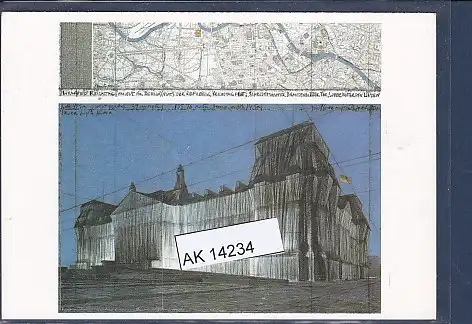 [Ansichtskarte] AK Christo: Wrapped Reichstag Project For Berlin 1993. 