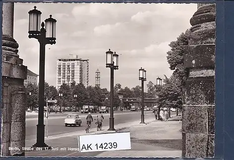 [Ansichtskarte] AK Berlin Straße des 17.Juni mit Hansaviertel 1960. 